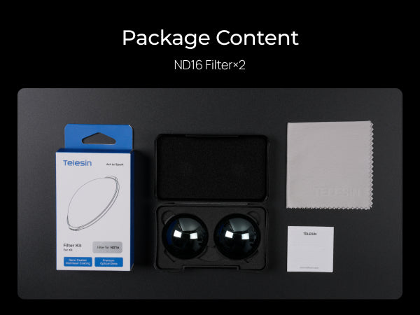 Telesin ND16 Filter Kit for Insta360 X6 (2-Pack)