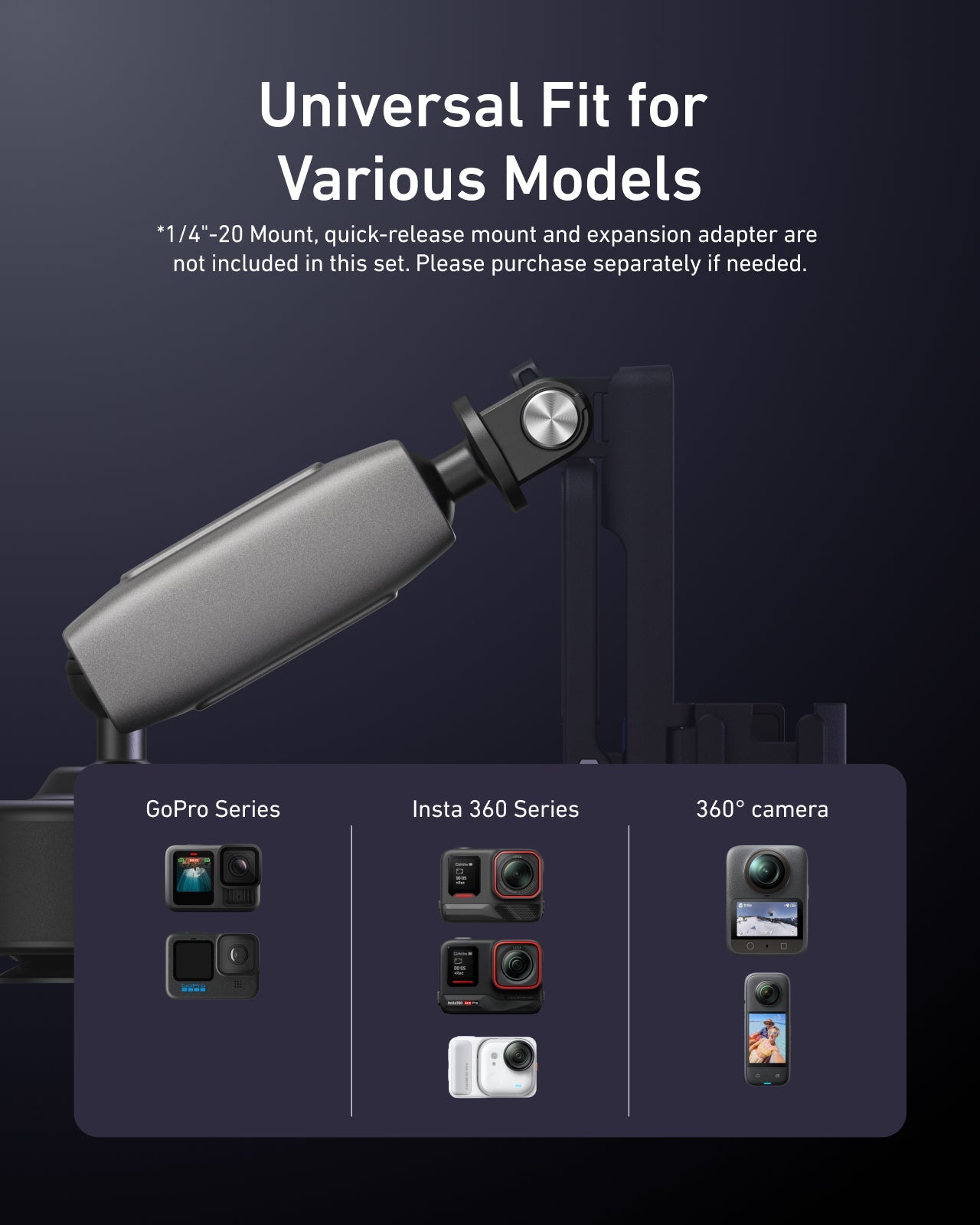 Electric suction cup mount for pocket 3 telesinstore