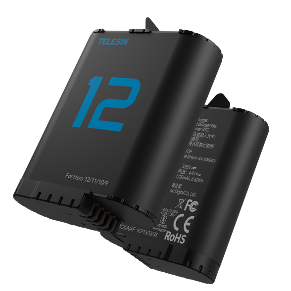 Telesin  Fully decoded battery For Hero 12/11/10/9