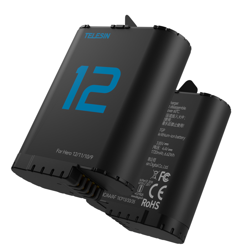 Telesin  Fully decoded battery For Hero 12/11/10/9