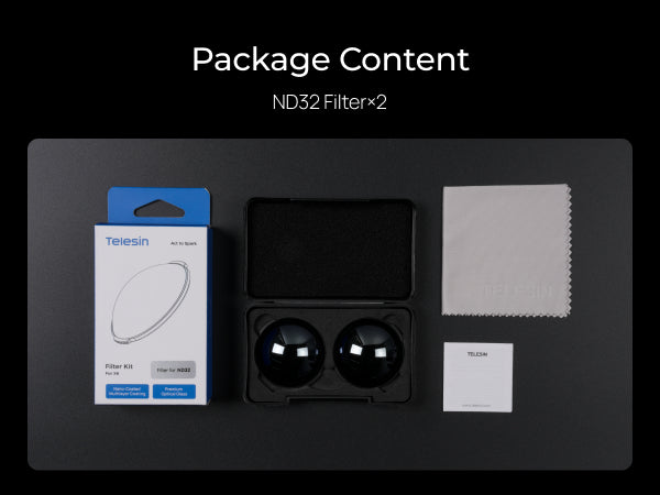 Telesin ND32 Filter Kit for Insta360 X6 (2-Pack)