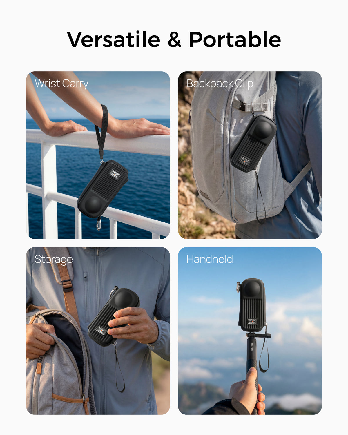 Telesin 360°Camera Storage Bag for X5/X4 Air(black)