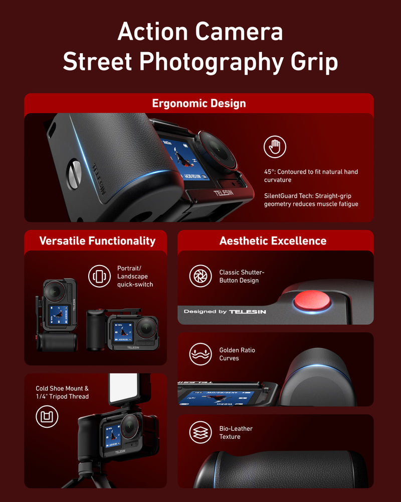 TELESIN StreetGrip Kit for Action 3-5 telesinstore