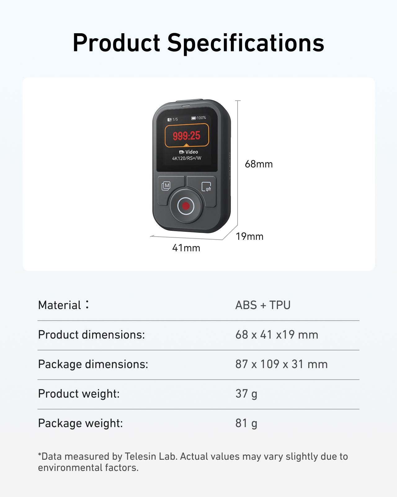 Action Cameras Remote Control