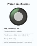 TELESIN ND16 filter mounted on Insta360 GO Ultra for bright daytime outdoor shooting