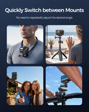 Telesin Dual-Direction Magnetic Quick-Release Base for DJI Osmo Action 6