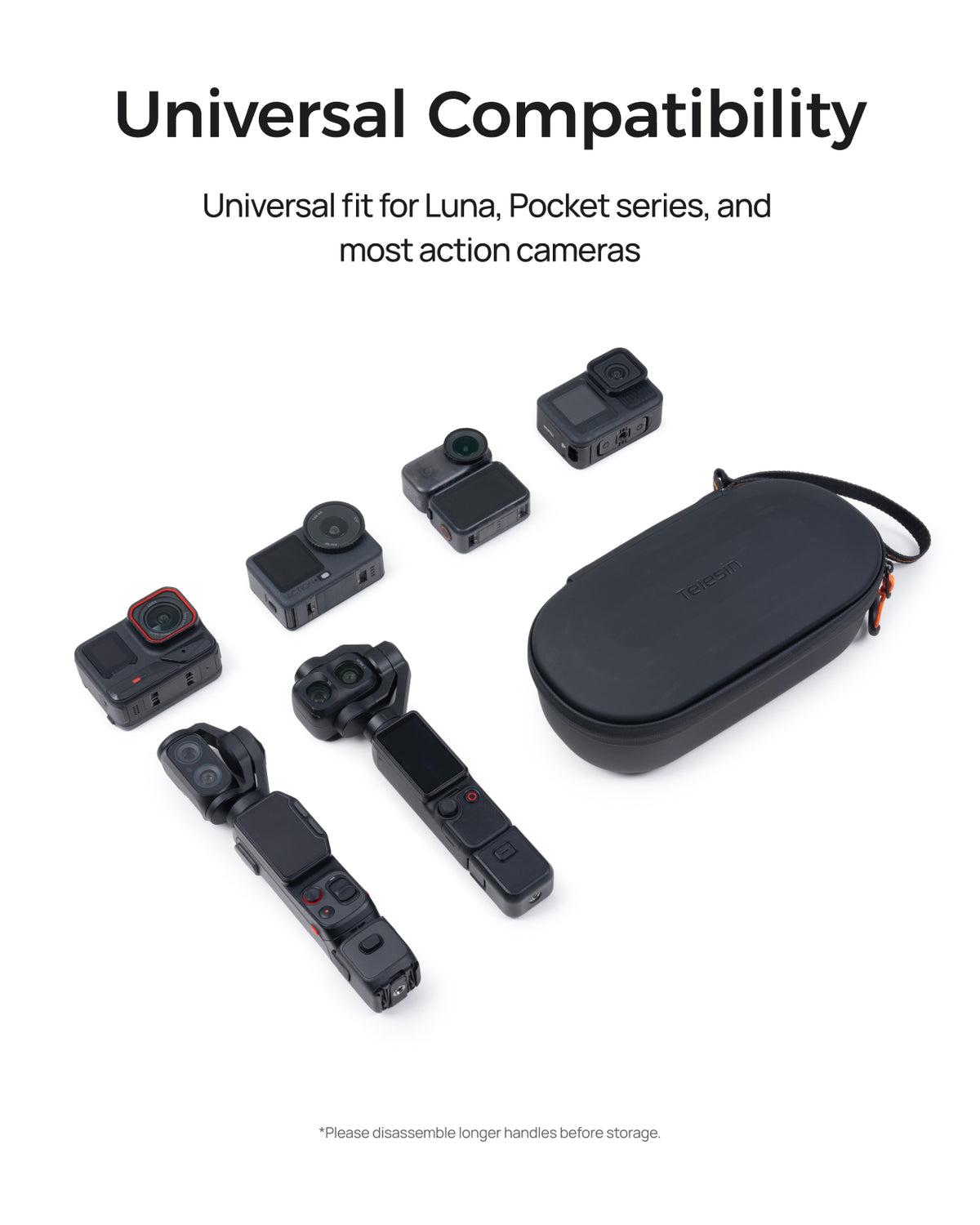Telesin All-in-One Carrying Case for Action Camera & Gimbal
