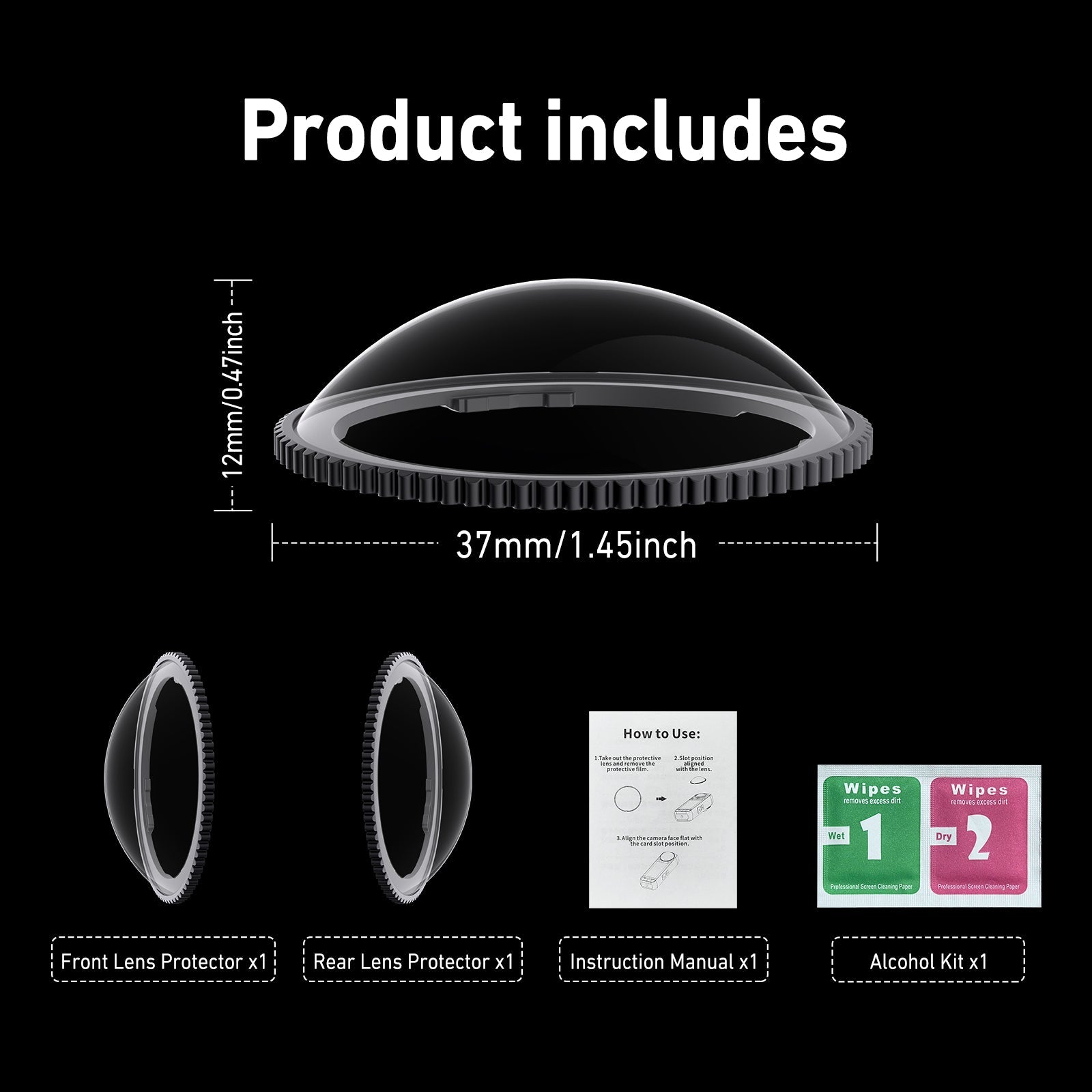 Telesin Dual Lens Protection Set For Insta360 X5 telesinstore