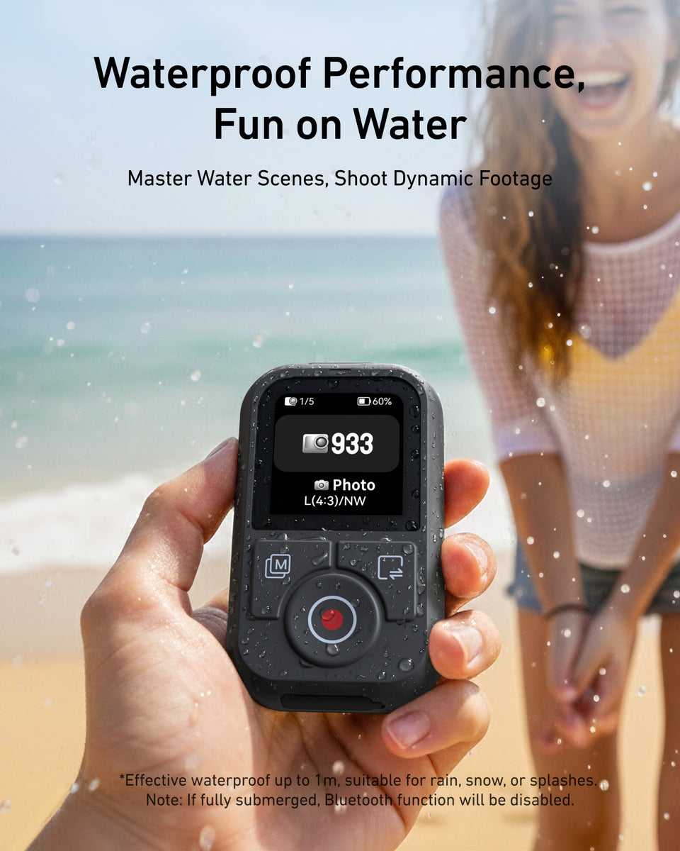 TELESIN T13 Waterproof Bluetooth Remote Control for DJI Action 4-6 ...