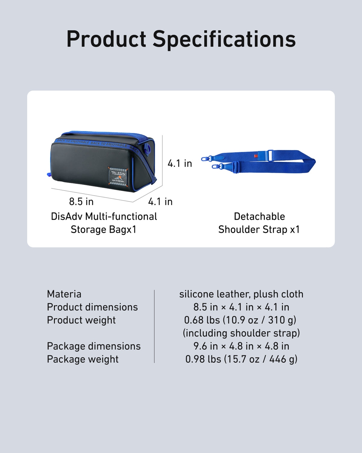 Telesin DisAdv Multi-functional Storage Bag for Osmo Pocket 4/3
