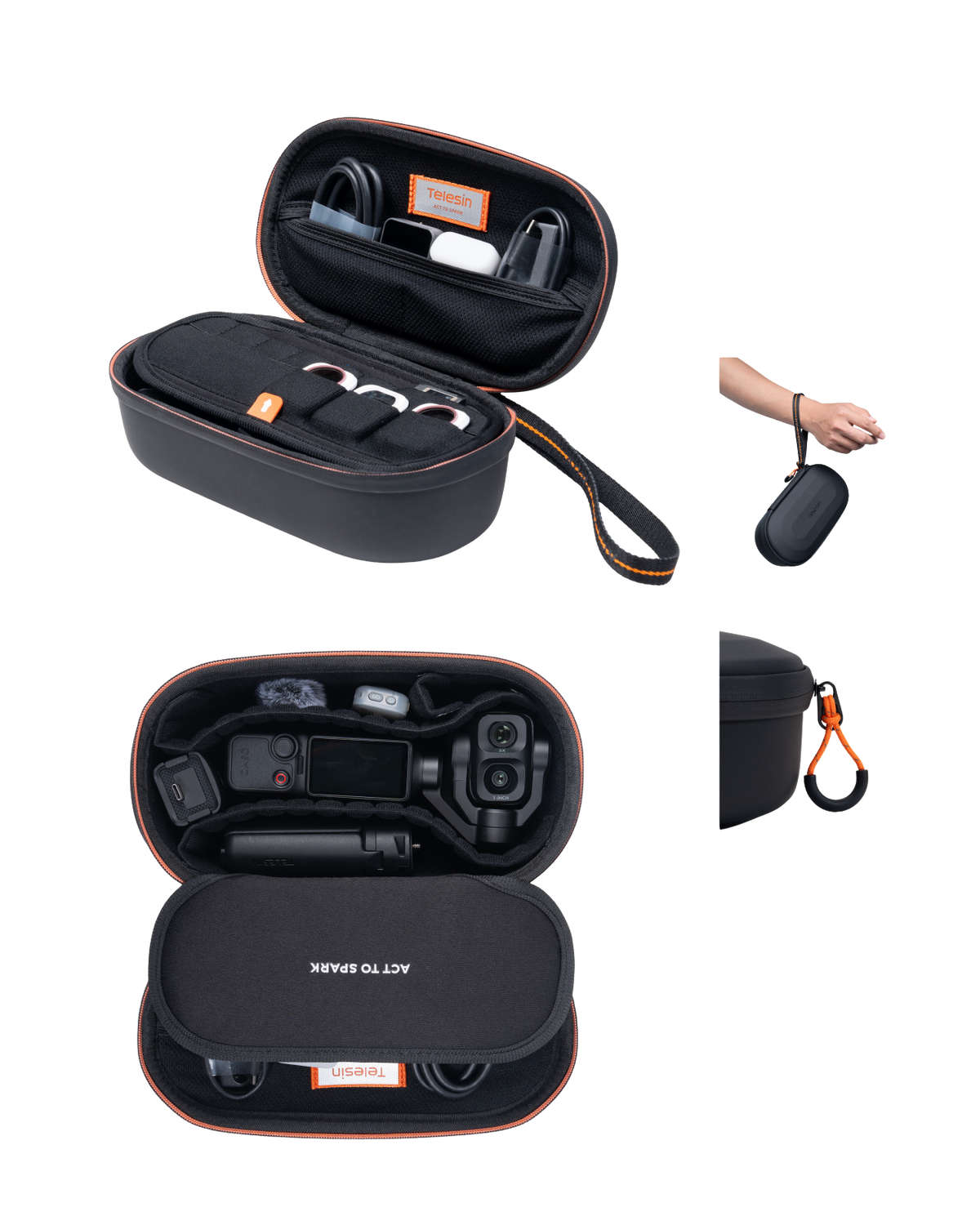 Telesin All-in-One Carrying Case for Action Camera & Gimbal