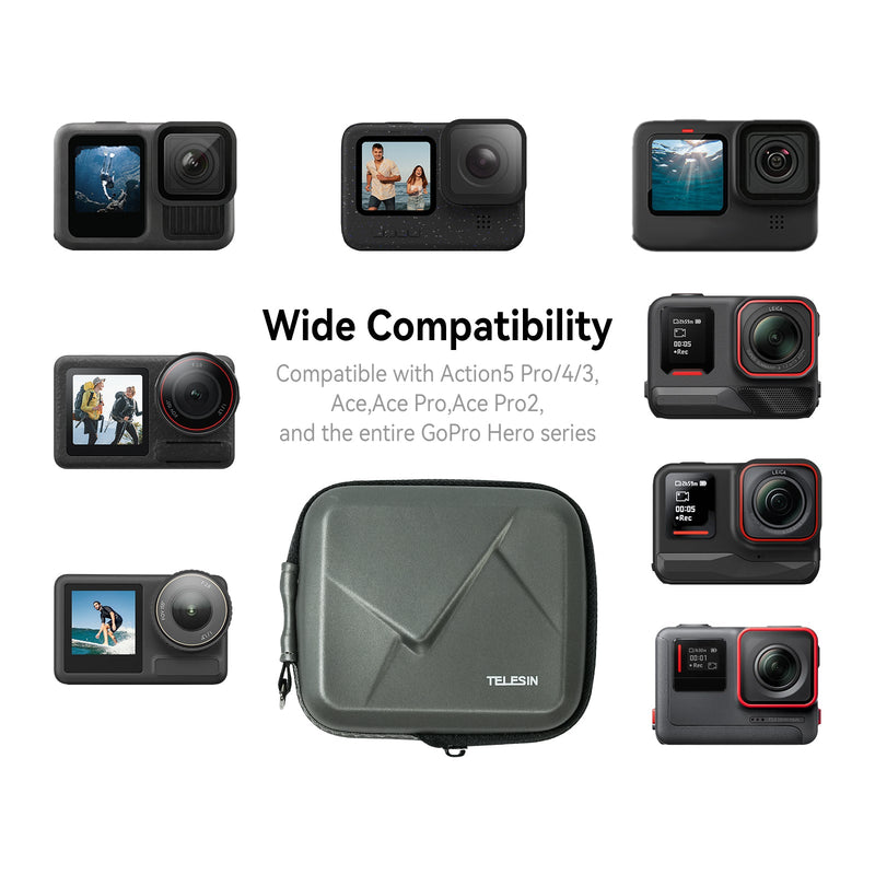Telesin Shockproof & Pressure-Resistant Storage Case telesinstore