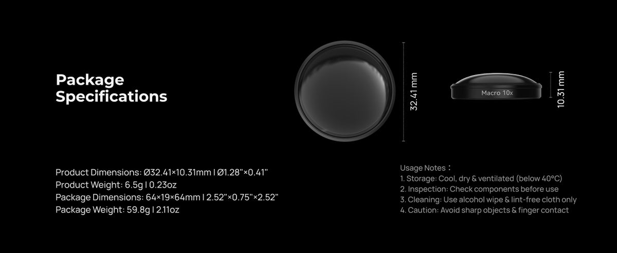 Telesin Nano Series Camera Filter Kit