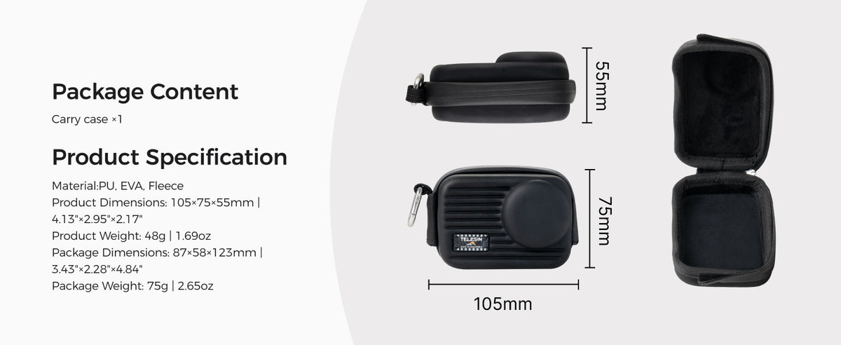 Telesin DisAdv Body Case for DJI Osmo Action 6/5 Pro