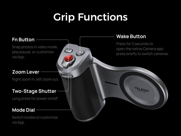 Telesin Master Grip Kit for iPhone 18 Pro Series