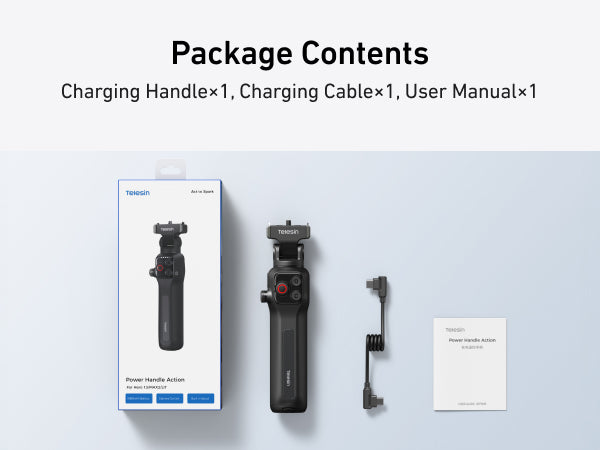 Telesin Portable Charging Handle For Hero 13/MAX2/Lit