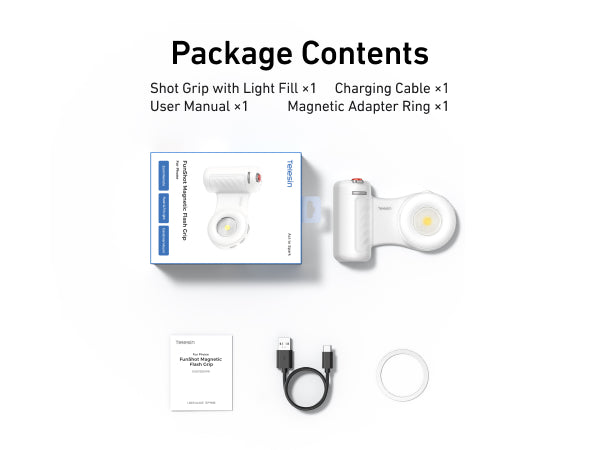 Telesin Fill-Light Selfie Handle for Smartphones