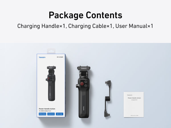 Telesin Portable Charging Handle For X5/X4 Air/Ace Pro 2