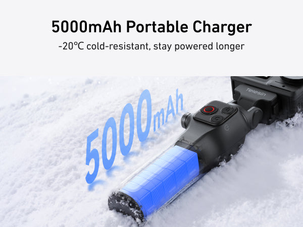 Telesin Portable Charging Handle For Action 5 Pro/4/0smo 360