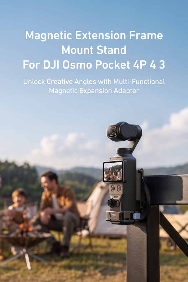 Telesin Magnetic Extension Frame Mount Stand For DJI Osmo Pocket 4P/ 4/ 3