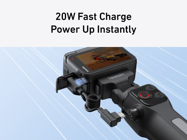 Telesin Portable Charging Handle For X5/X4 Air/Ace Pro 2