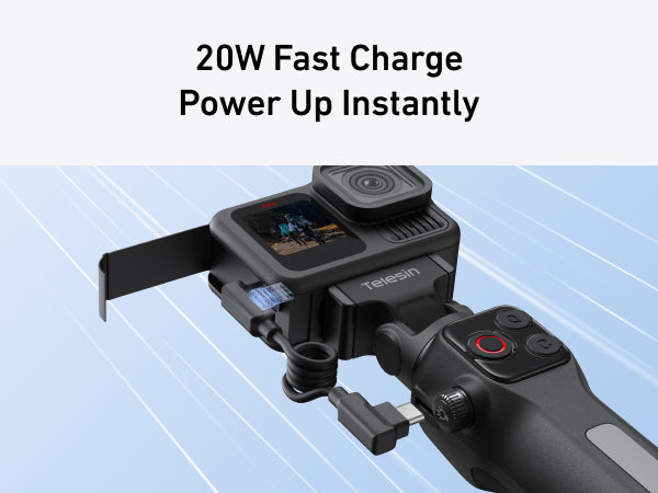 Telesin Portable Charging Handle For Hero 13/MAX2/Lit