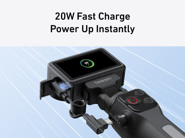 Telesin Portable Charging Handle For Action 6