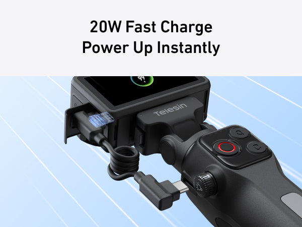 Telesin Portable Charging Handle For Action 5 Pro/4/0smo 360
