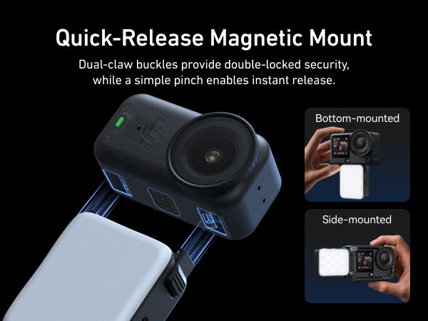 Telesin Magnetic Quick-Release Fill Light for DJI Action 6 / Nano