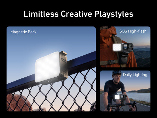Telesin Magnetic Quick-Release Fill Light for DJI Action 6 / Nano