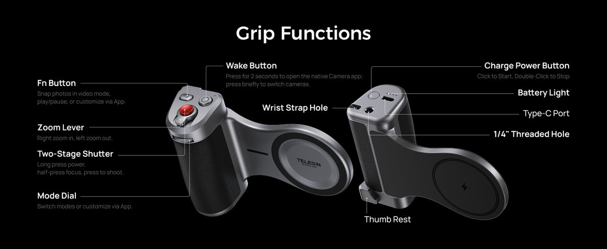 Telesin Master Grip Kit for iPhone 18 Pro Series