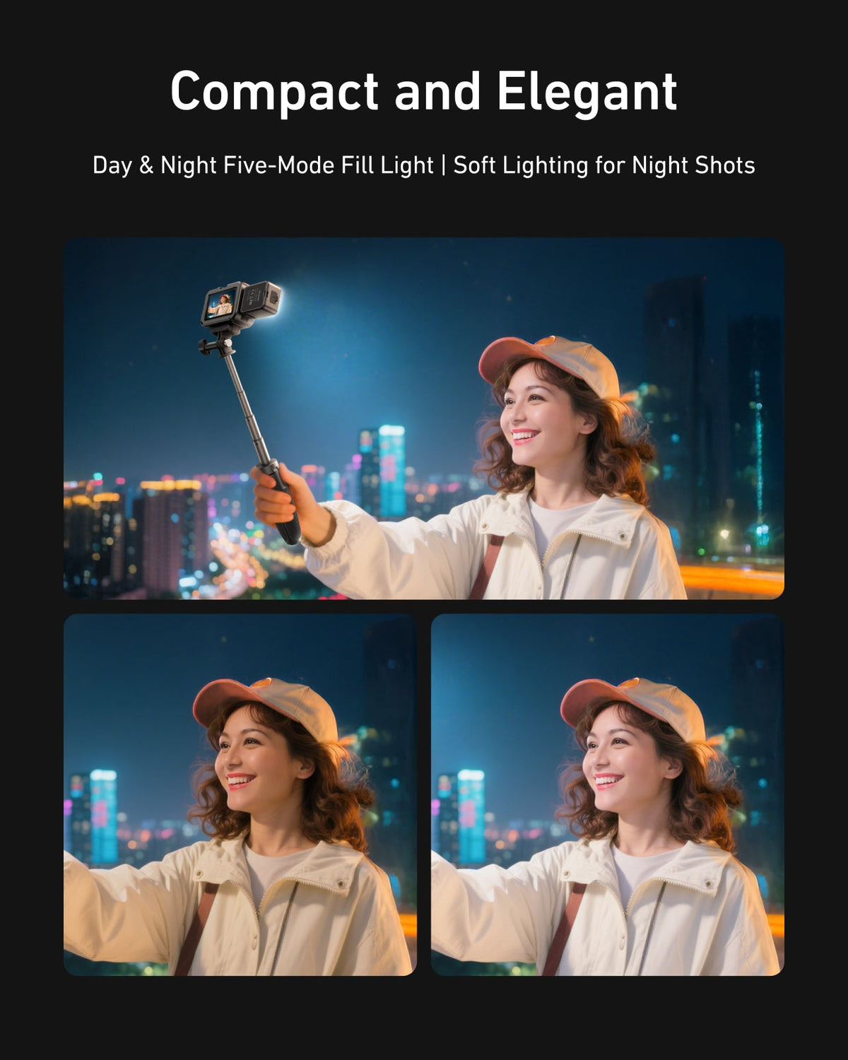 Telesin Quick-Release Fill Light For Action 5 pro/4/3 telesinstore