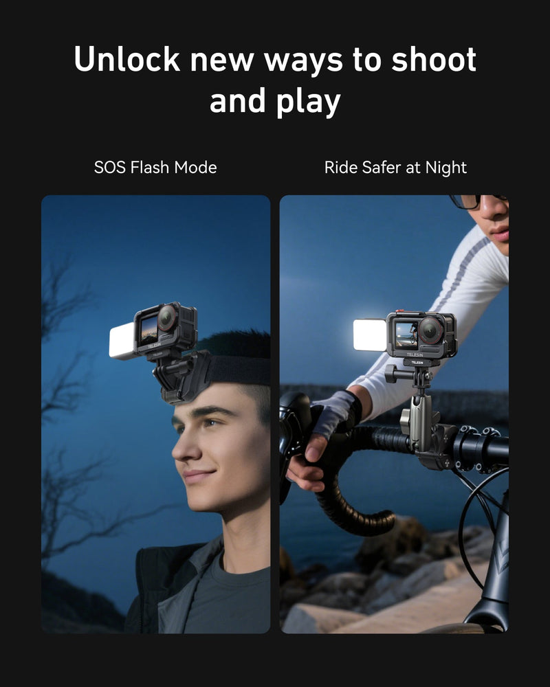 Telesin Quick-Release Fill Light For Action 5 pro/4/3 telesinstore