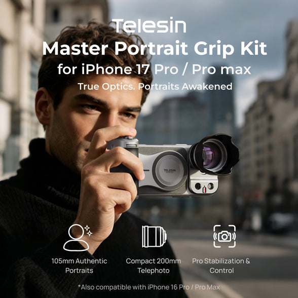 Telesin Master Portrait Grip Kit for iPhone 17 Pro / Pro Max