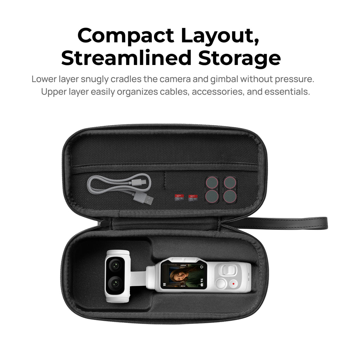 Telesin Gimbal Camera Carrying Case For Pocket 4P/ Luna