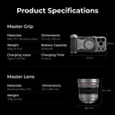 Master Portrait Grip Kit for iPhone 17 Pro / Pro Max
