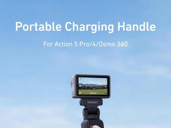 Telesin Portable Charging Handle For Action 5 Pro/4/0smo 360