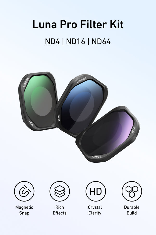 Telesin Luna Pro Filter Kit ND4 | ND16 | ND64