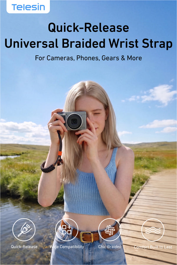 Telesin Quick-Release Universal Wrist Strap - Braided Rope