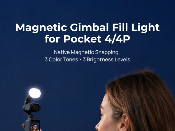 Telesin Magnetic Gimbal Fill Light for Pocket 4/4P