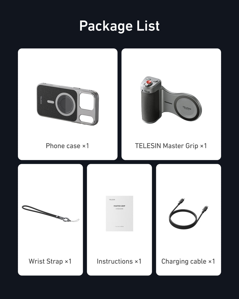 TELESIN Master Grip for iPhone 17 Pro/Pro Max