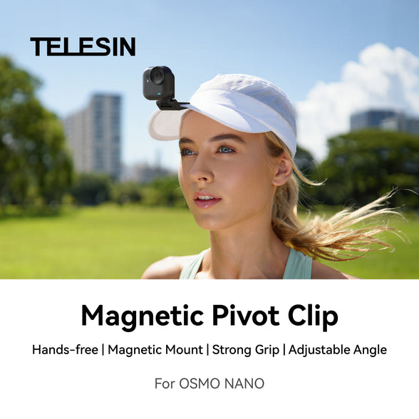 Telesin Magnetic Pivot Clip for Go ultra