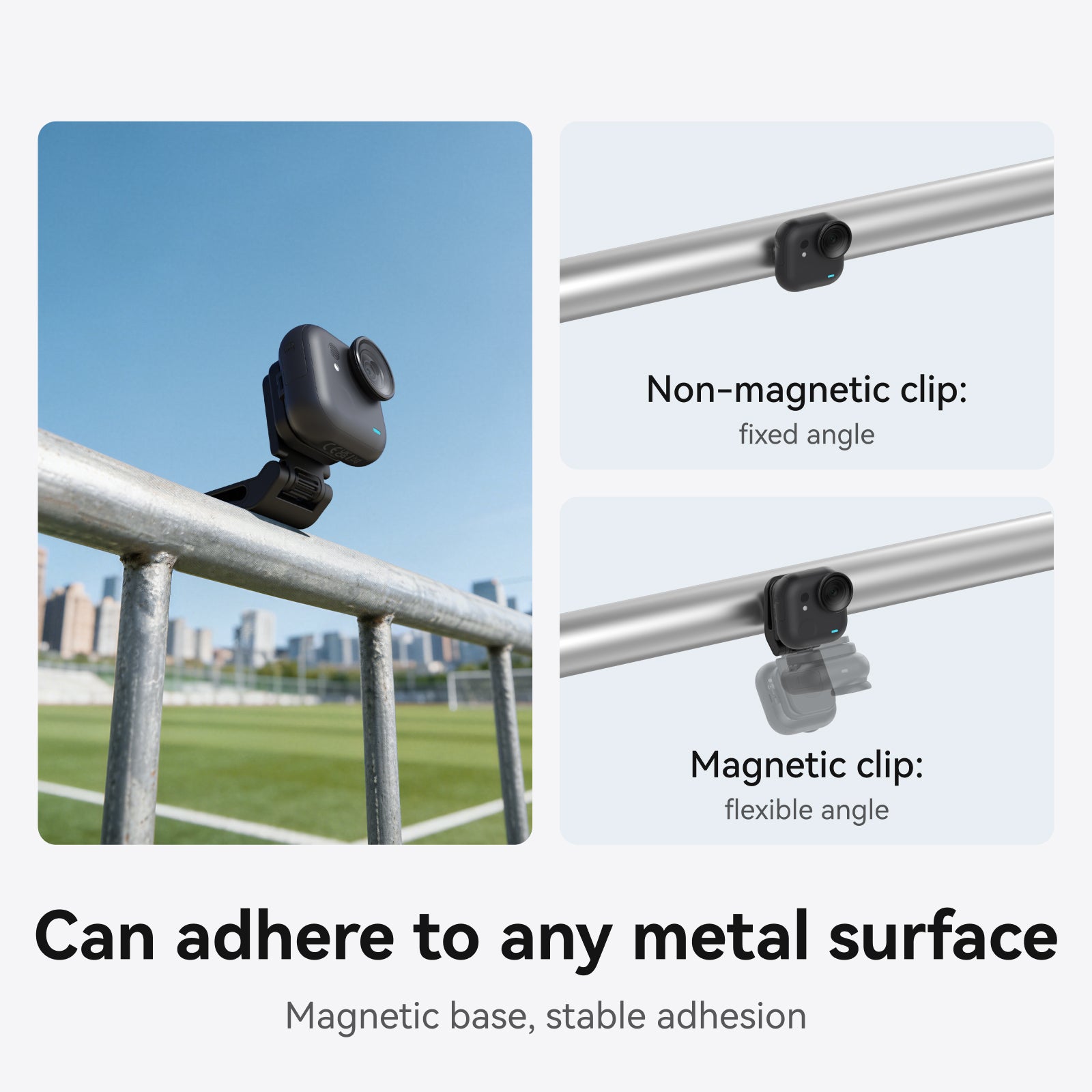 Telesin Magnetic Pivot Clip for Go ultra