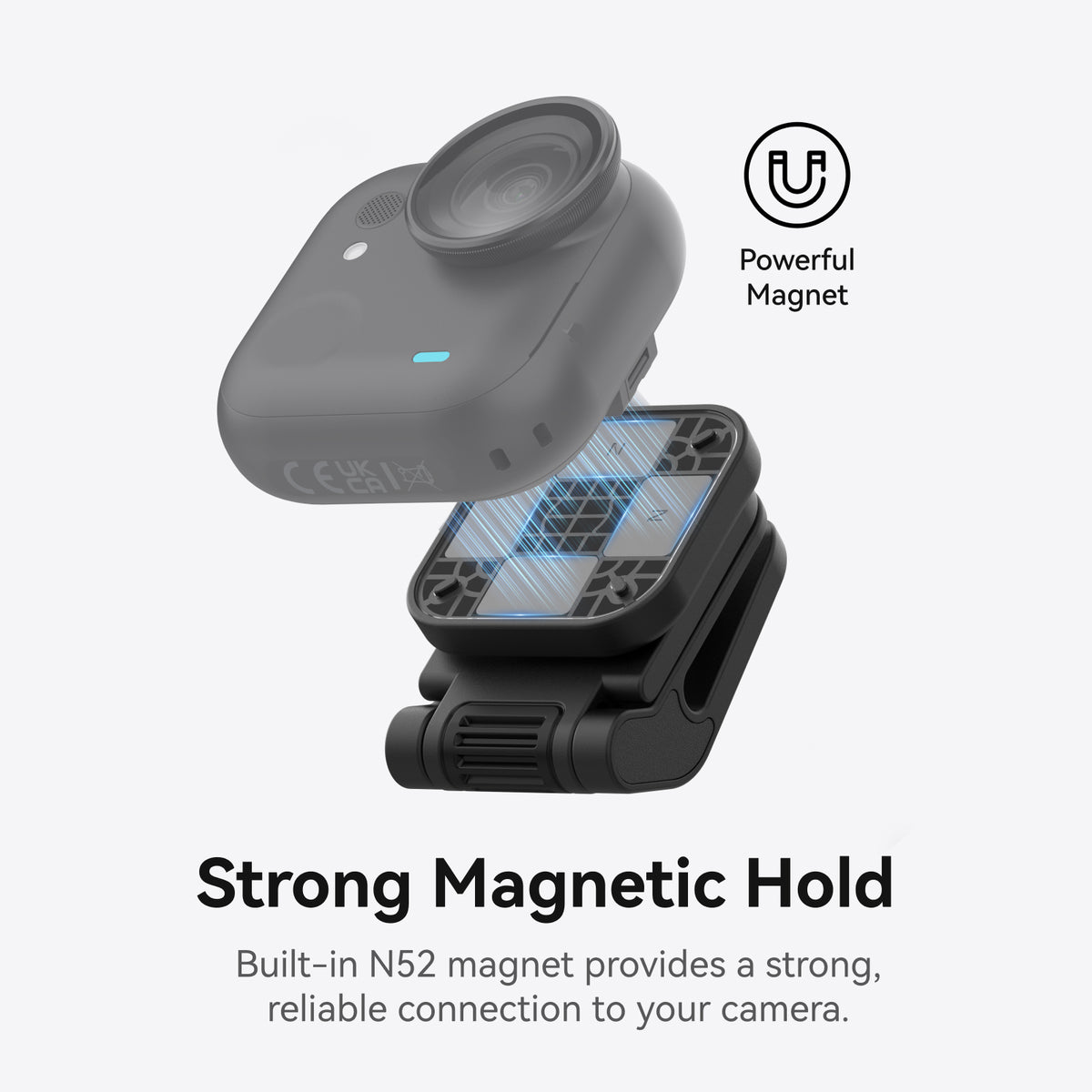 Telesin Magnetic Pivot Clip for Go ultra