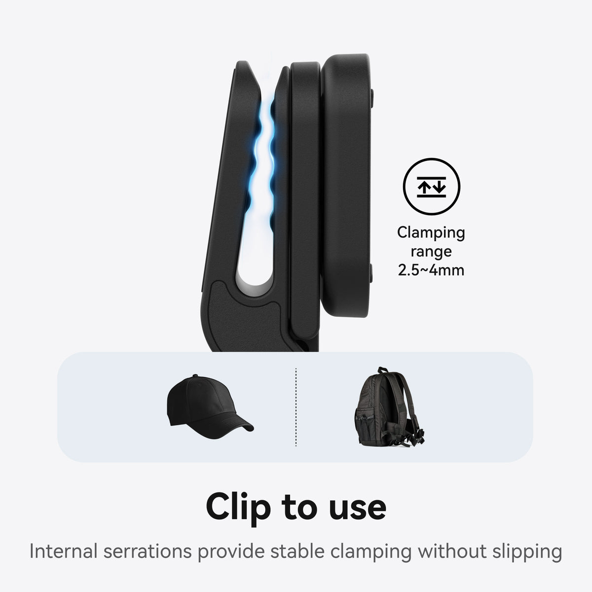 Telesin Magnetic Pivot Clip for Go ultra