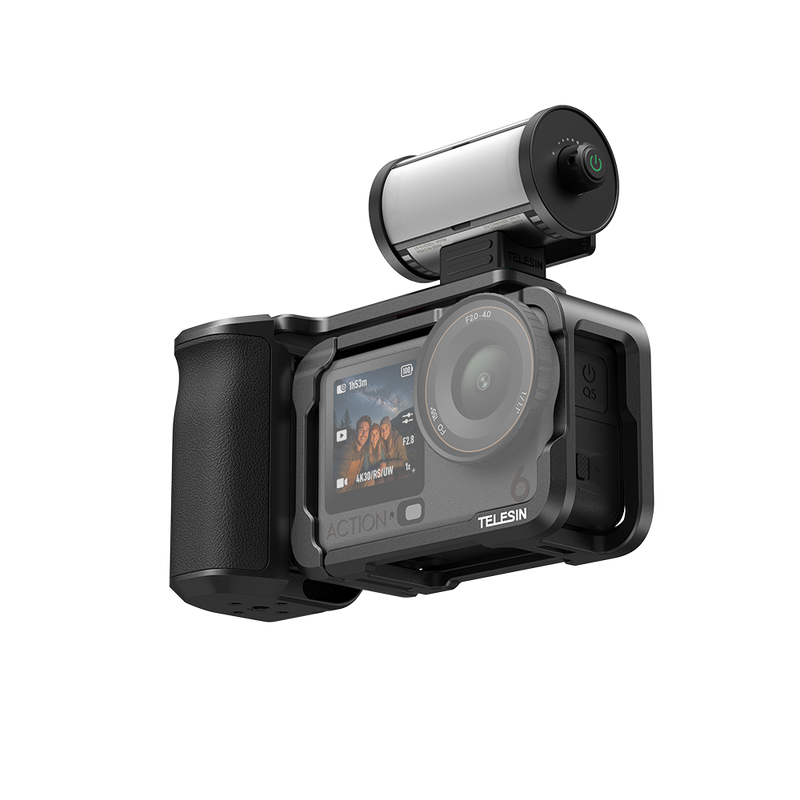TELESIN StreetGrip Kit + RGB Fill Light for DJI Osmo Action 6