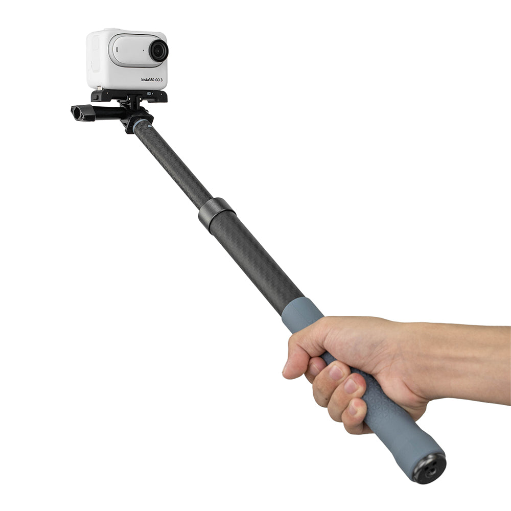 TELESIN 120mm Carbon Fiber Selfie Stick for Insta360 Go 3