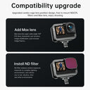 TELESIN Metal Cage Vertical Frame for GoPro 11/10/9