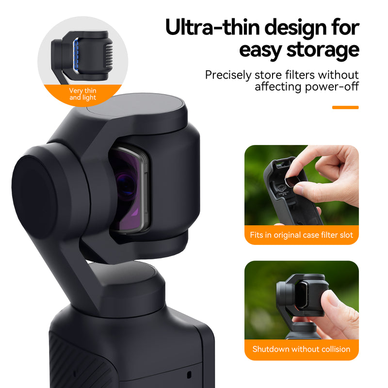 TELESIN CPL+ND16/64/256 Filter Set for DJI Pocket 3