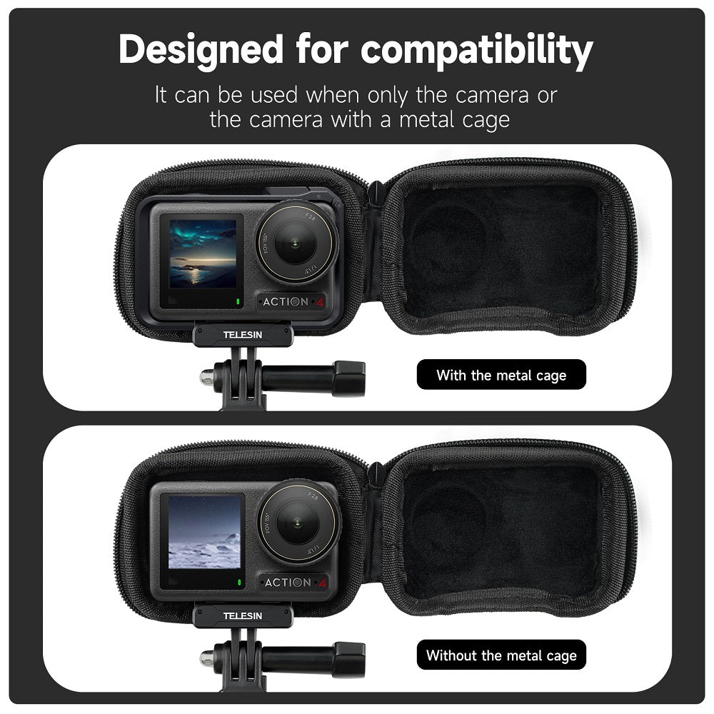 TELESIN Camera Storage Protective Bag for DJI ACTION 3 4